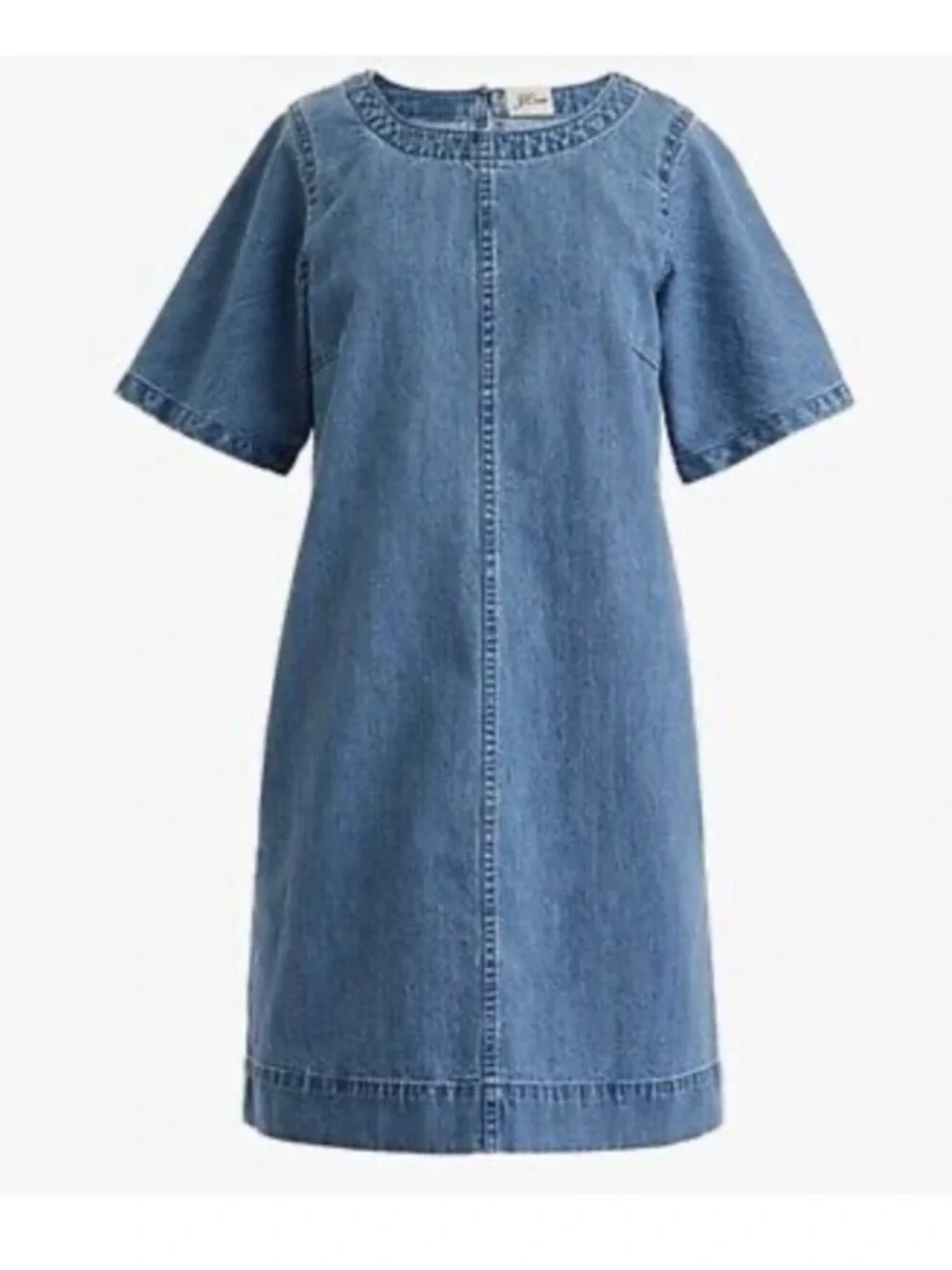 J. Crew Short Sleeve Chambray Dress